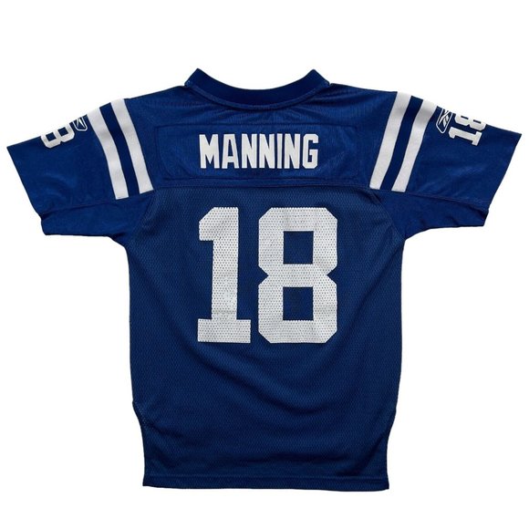 Reebok Football Jersey Youth Boy M Vintage Indianapolis Colts Peyton Manning #18 - Picture 1 of 16